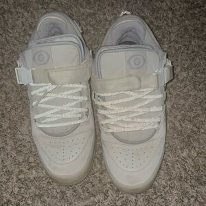 Bad Bunny Adidas White and Gray High-Top Sneakers